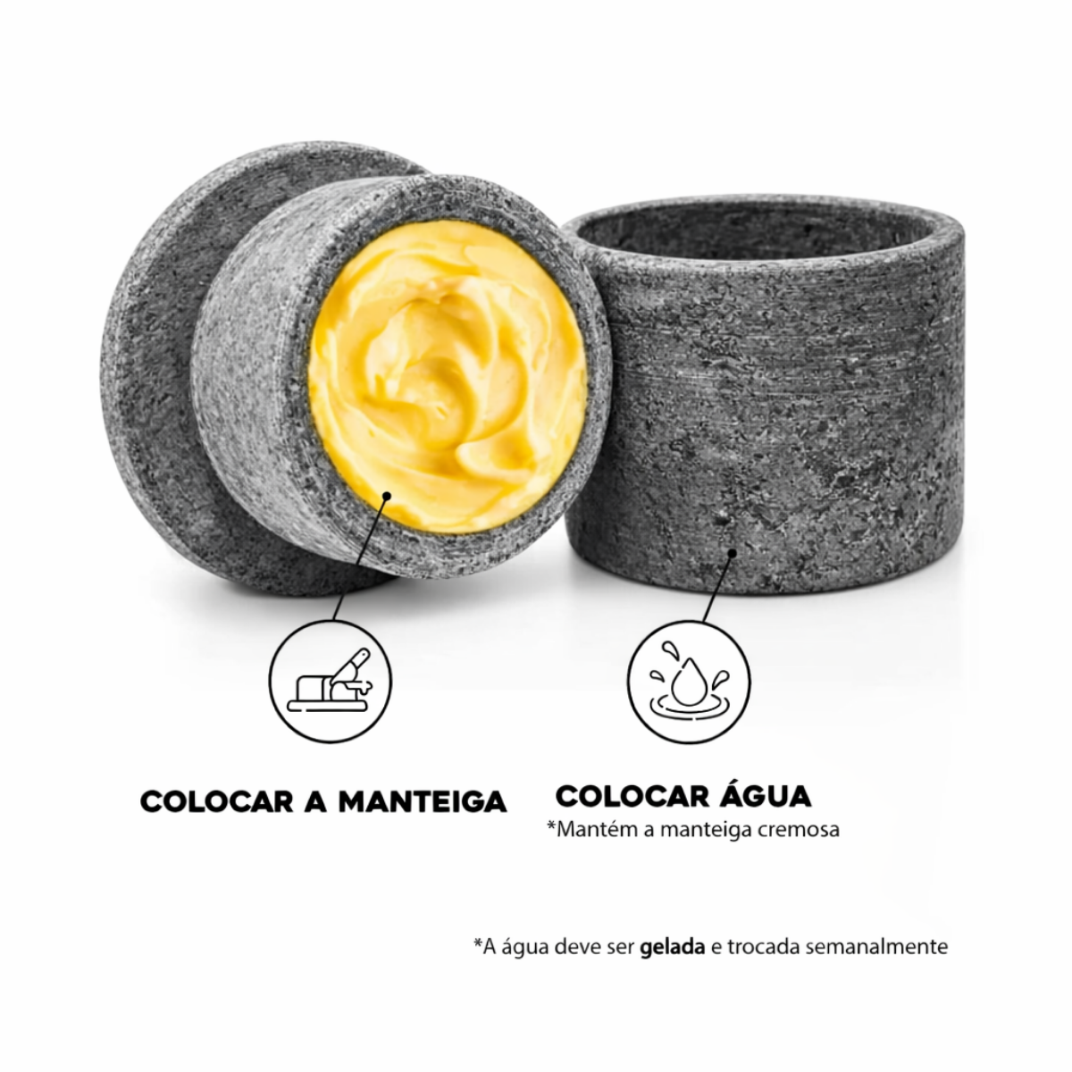 Manteigueira Pedra Sabão