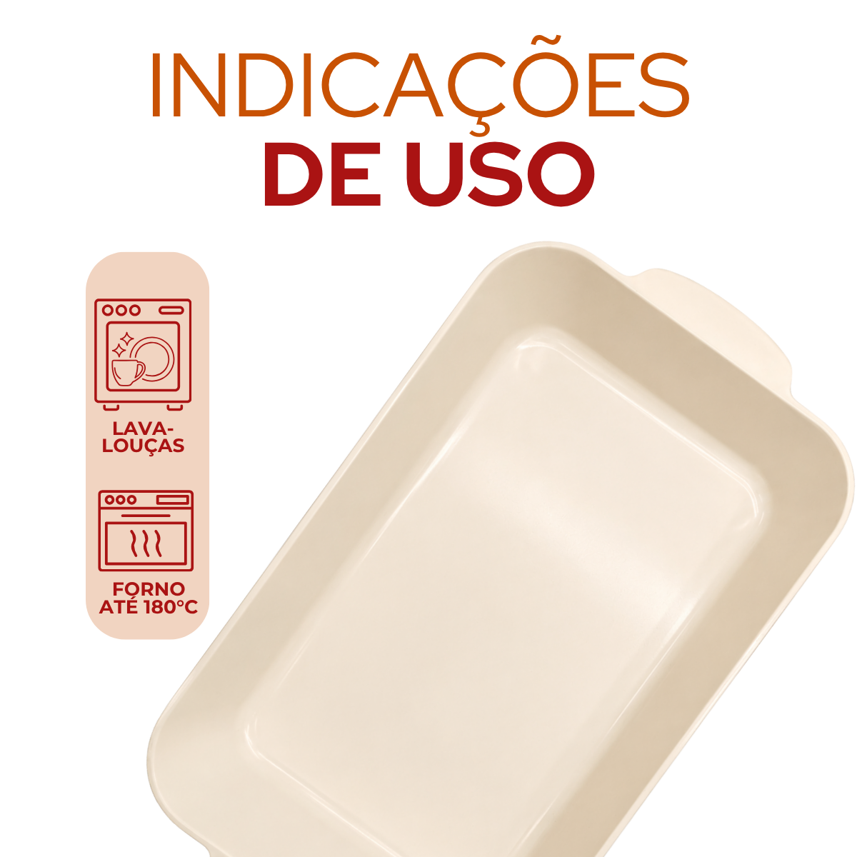 Assadeira Retangular Laranja