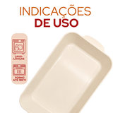 Assadeira Retangular Laranja