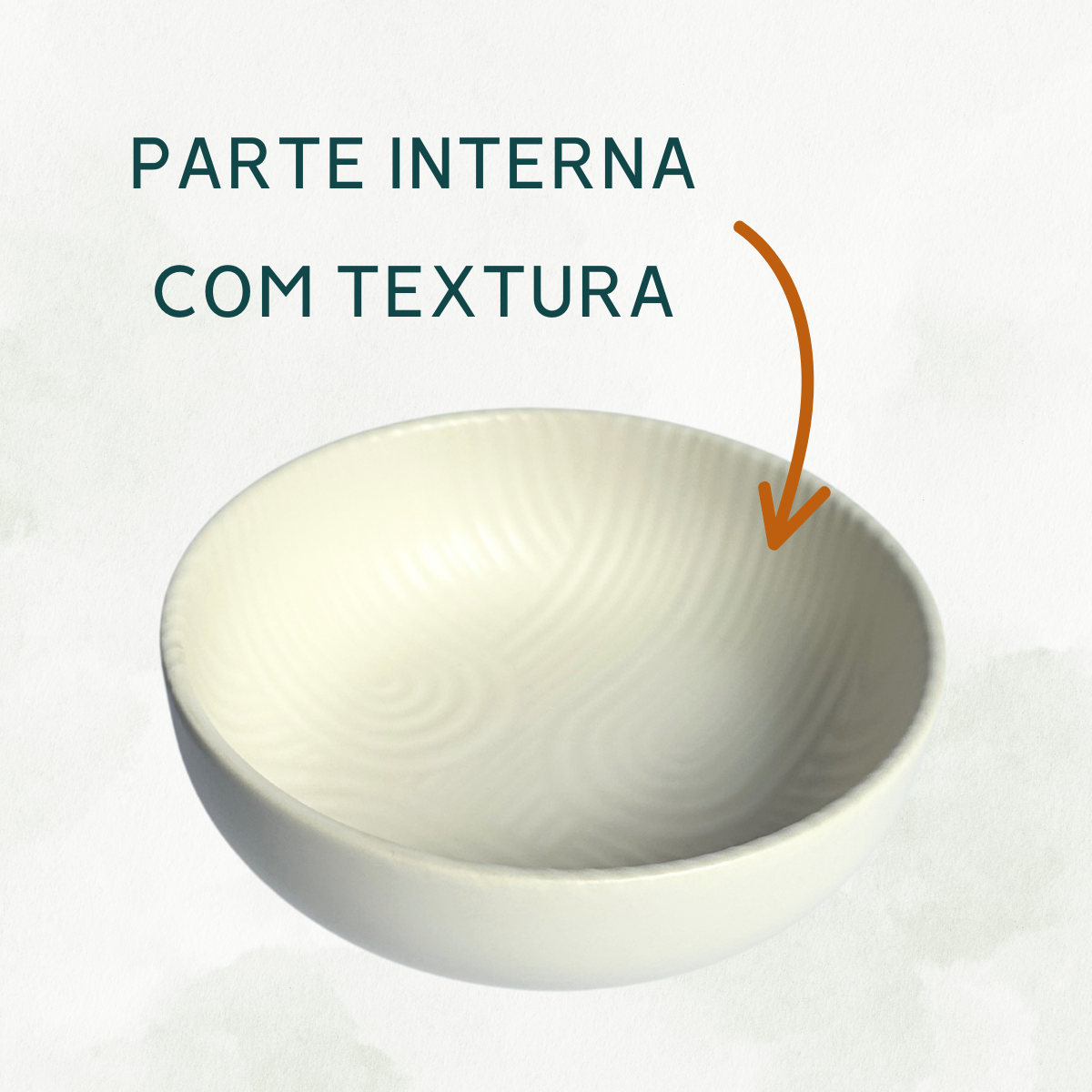 Tigela Flat Zen Cerâmica 600ml - A Gourmet