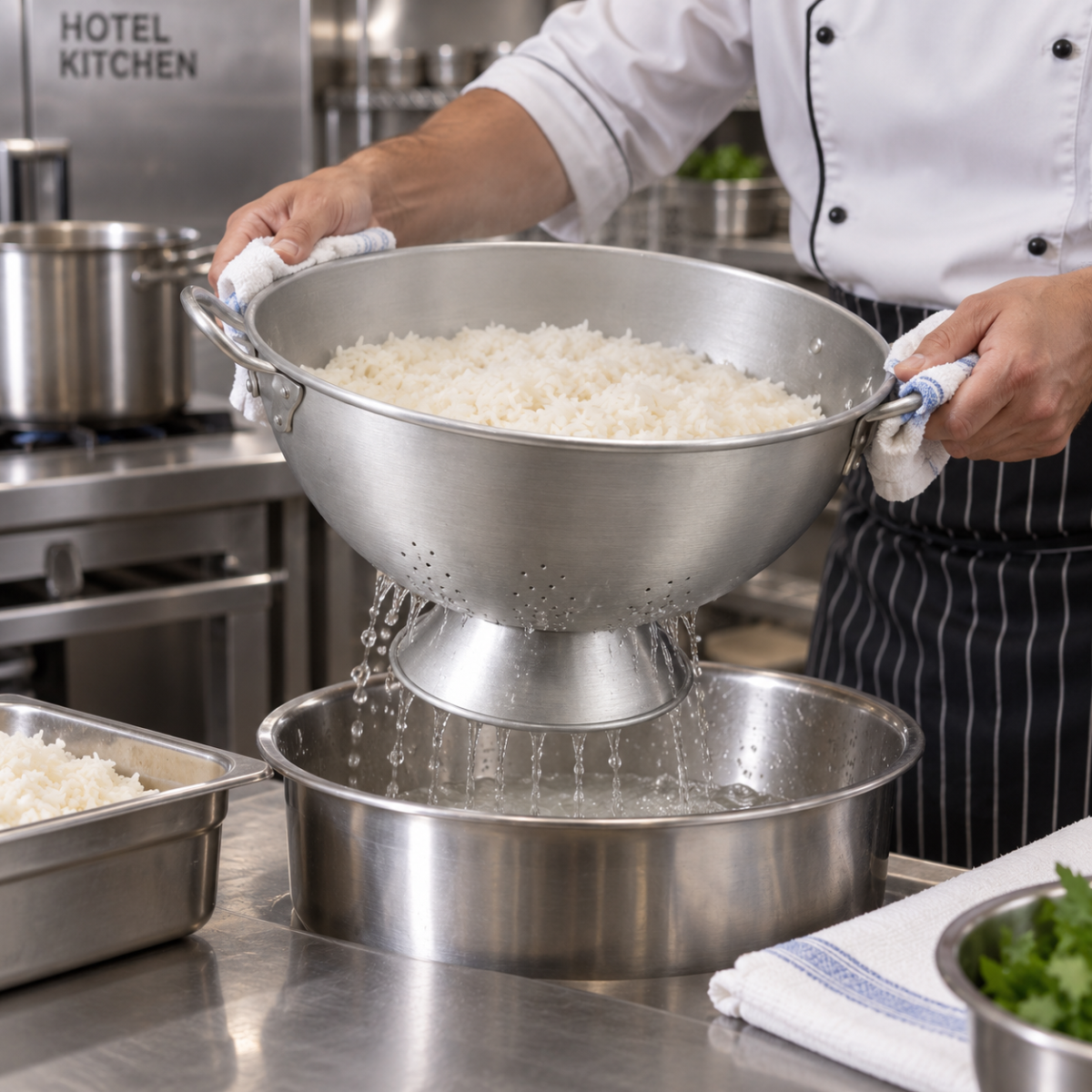 Passador de Arroz Hotel N35 em Alumínio Profissional