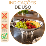 Centro Fruteira Carrara em Alumínio Fundido 39cm