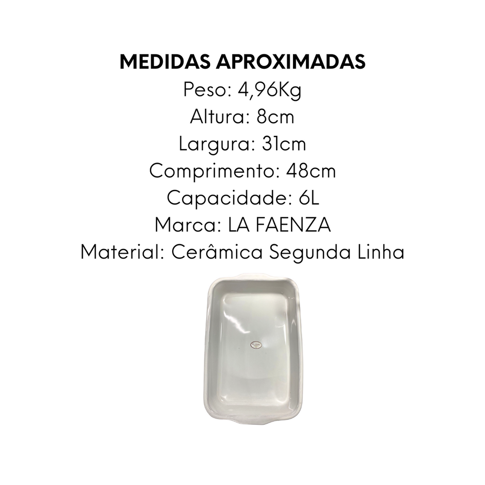 Assadeira Retangular Segunda Linha N5 - A Gourmet