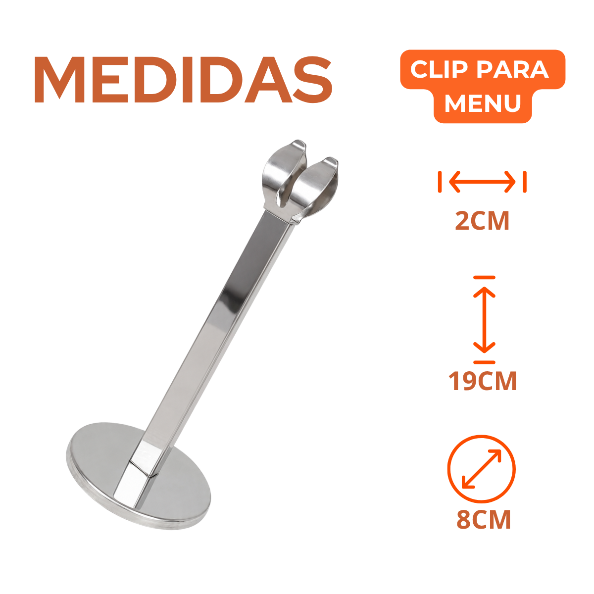 Clip Prendedor Identificador Inox