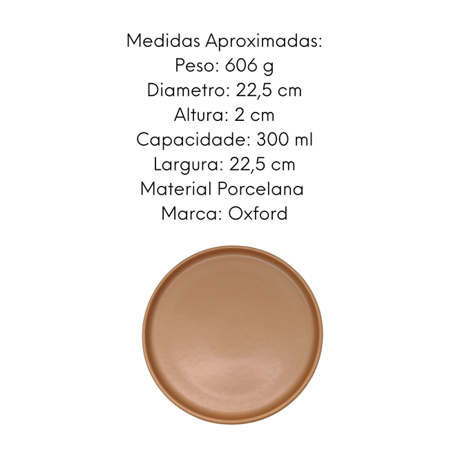 Prato Salada de Sobremesa Avelã Oxford Main Image