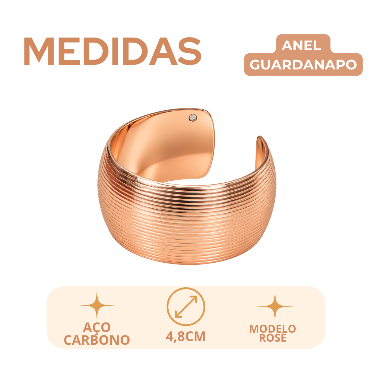 Anel de Guardanapo Bronze
