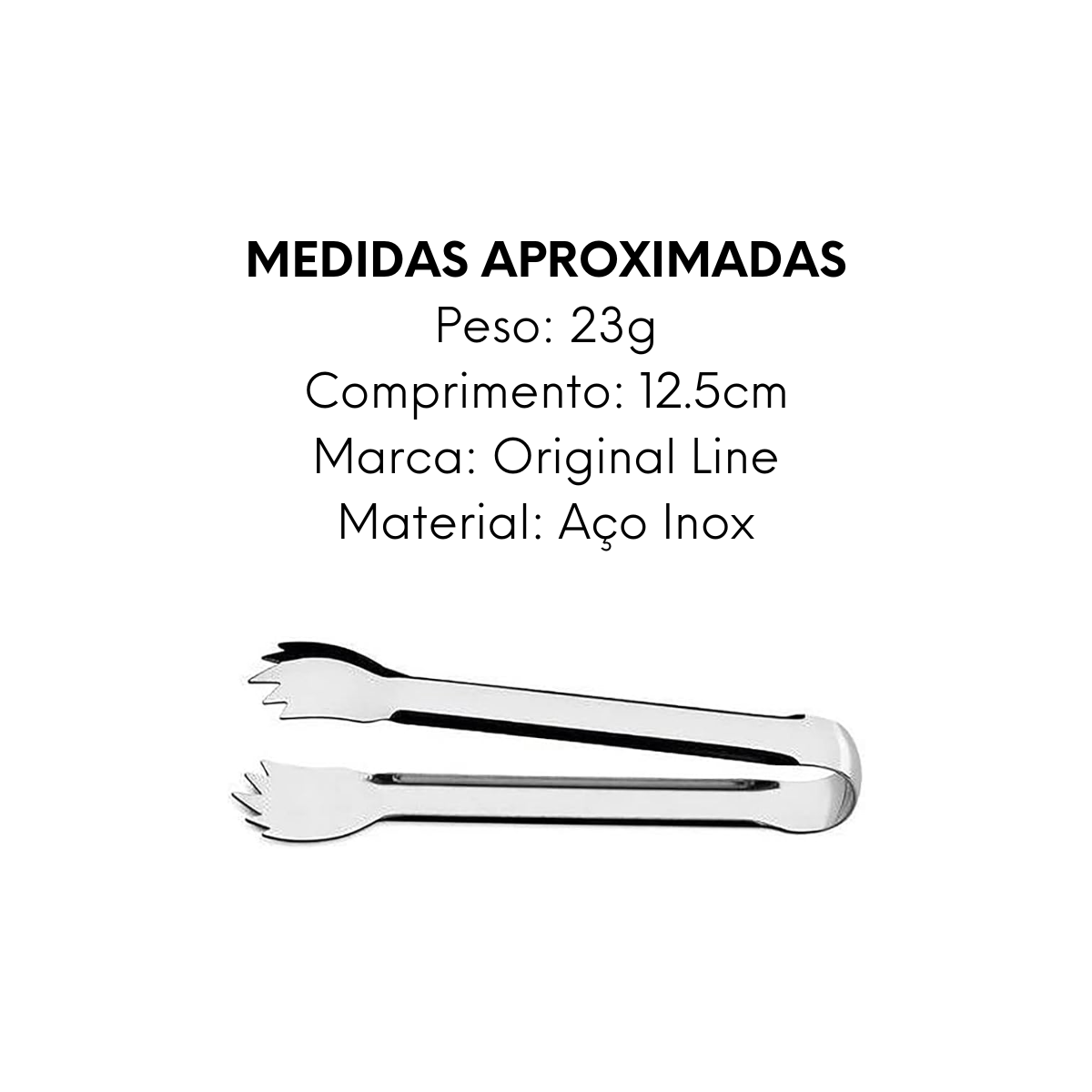 Pegador de Aço Inox 12,5cm - A Gourmet