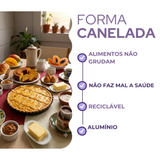 Forma Canelada Aluminio 24cm