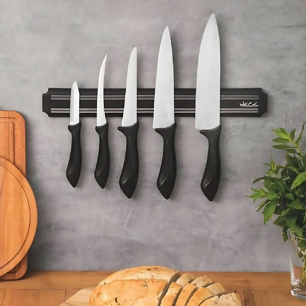 Barra Magnética 55cm de Polipropileno - A Gourmet