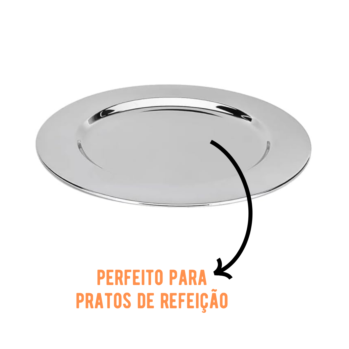Sousplat de Inox 32cm