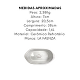 Assadeira Segunda LInha N3 Ceramica 1,6L - A Gourmet
