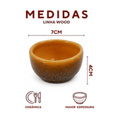 Molheira 60ml Cerâmica Refrátaria Romanha Wood