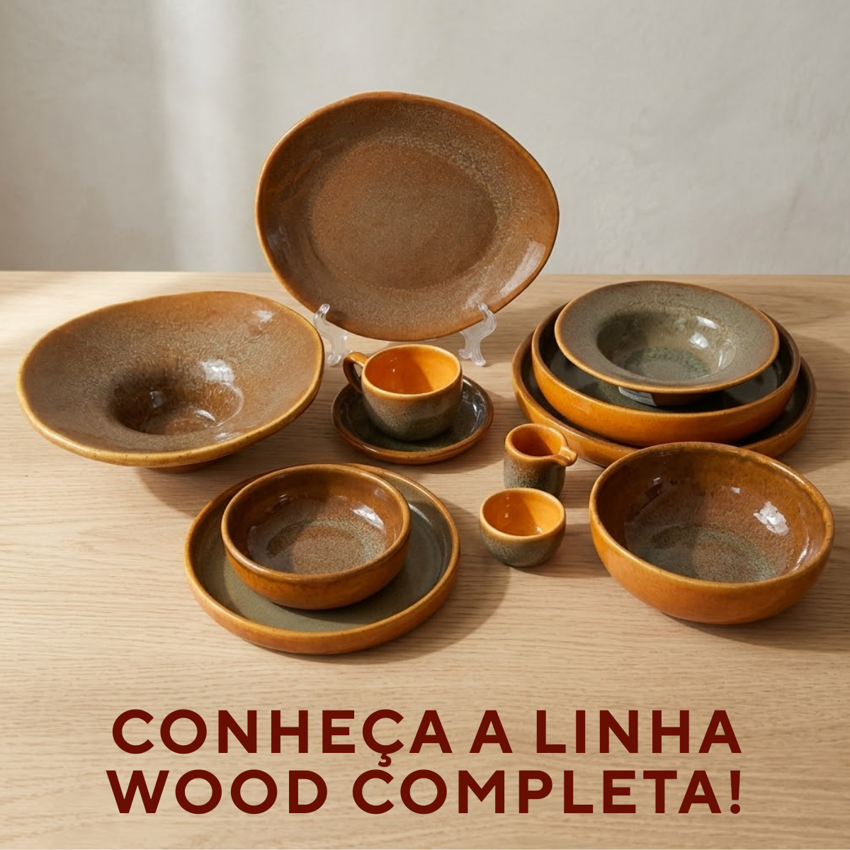 Molheira 60ml Cerâmica Refrátaria Romanha Wood