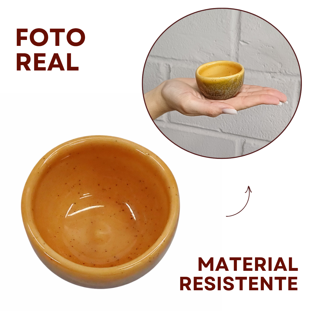 Molheira 60ml Cerâmica Refrátaria Romanha Wood