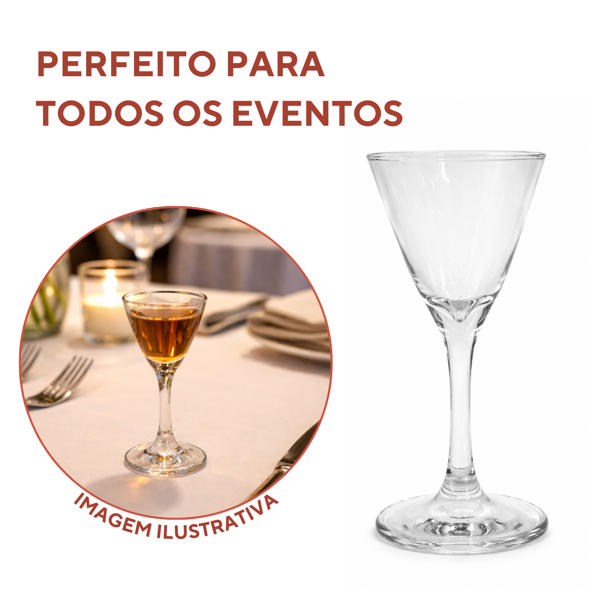 Taça Vidro Licor 65ml