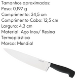 Faca de Carne Elegance 8´´ em Aço Inox Hercules