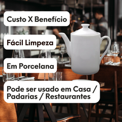 Bule Chá em porcelana 1,3L - A Gourmet