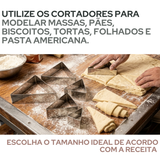 Jogo Cortador Croissant Aço Inox 6 Peças