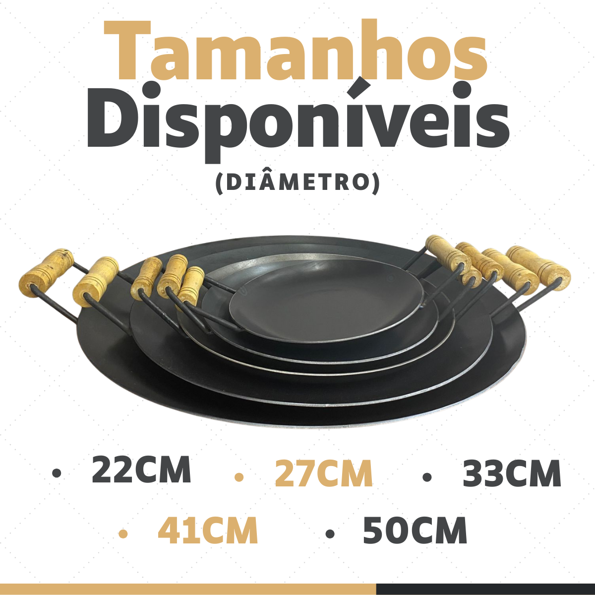 Tacho Aço Carbono 50cm