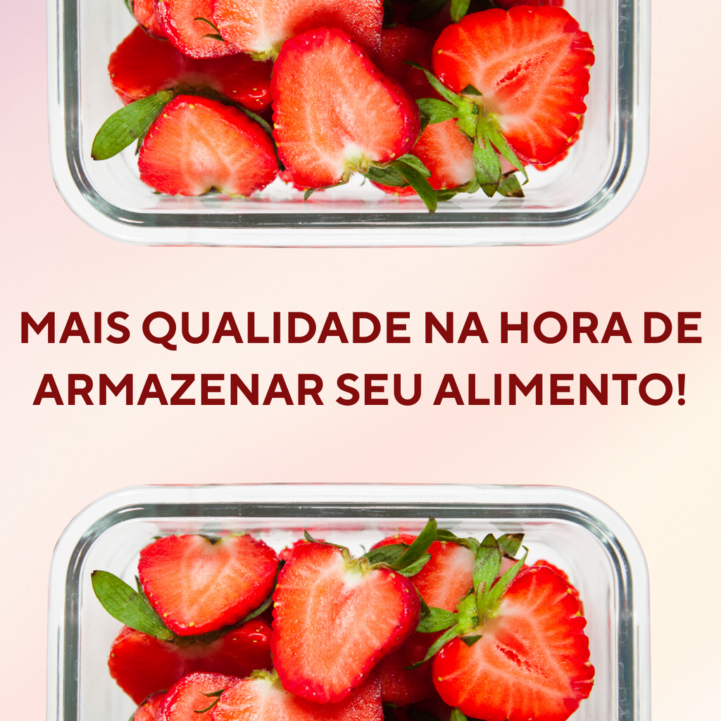 Pote de Vidro Hermético Tampa Vedação 1L - A Gourmet