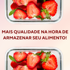 Pote de Vidro Hermético Tampa Vedação 1L - A Gourmet