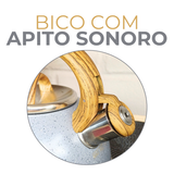 Chaleira Cinza Grey Com Apito 3 Litros