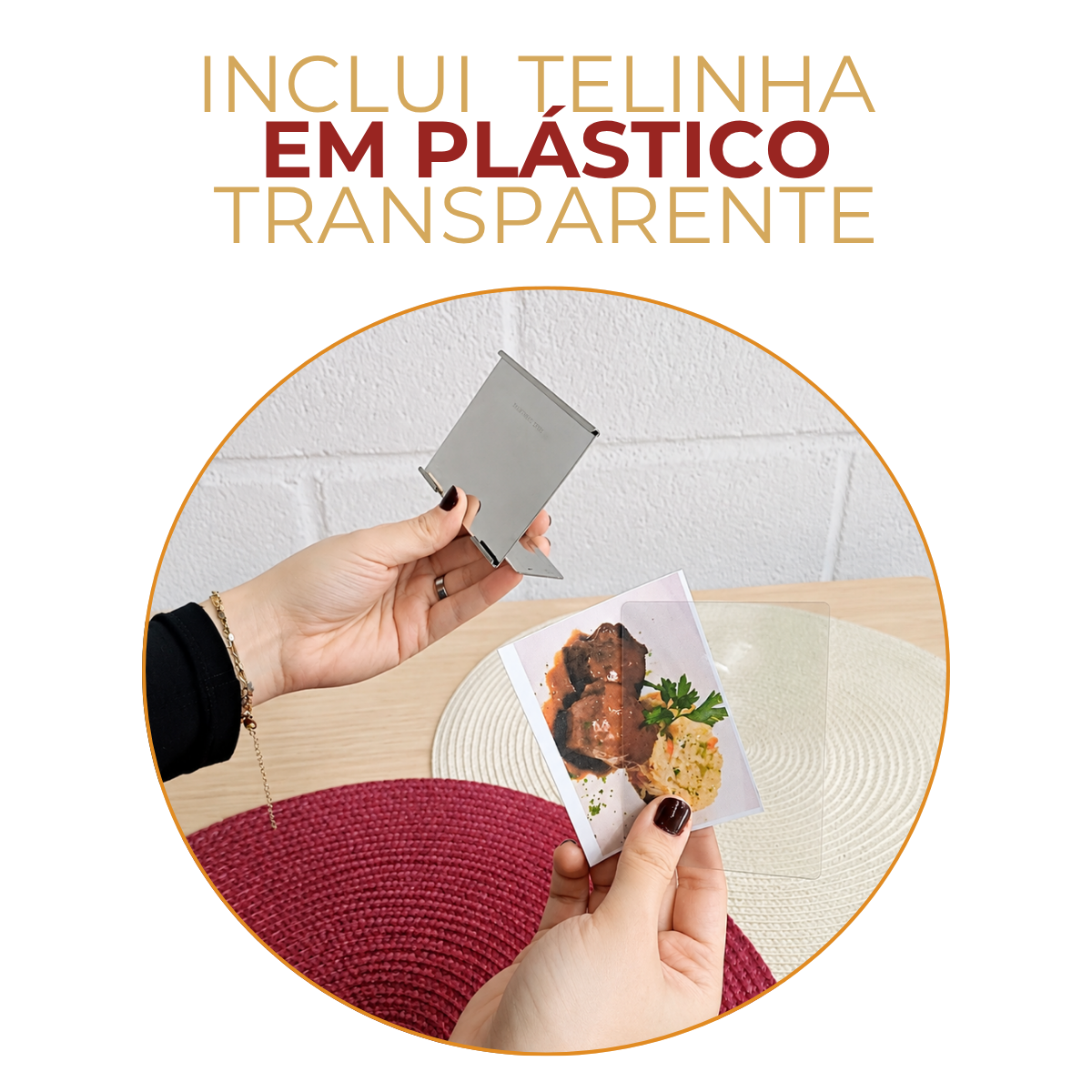 Display Aço Inox Identificação