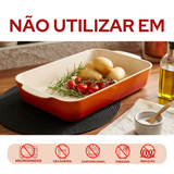 Assadeira Retangular Laranja