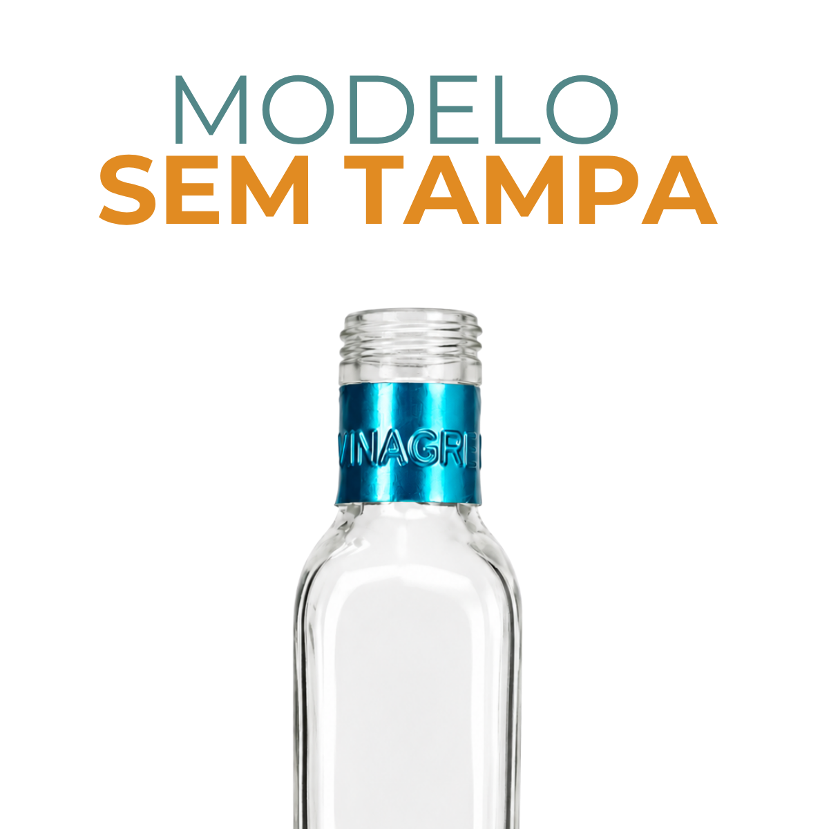 Galheta Vinagre Vidro 250ml S/ Tampa