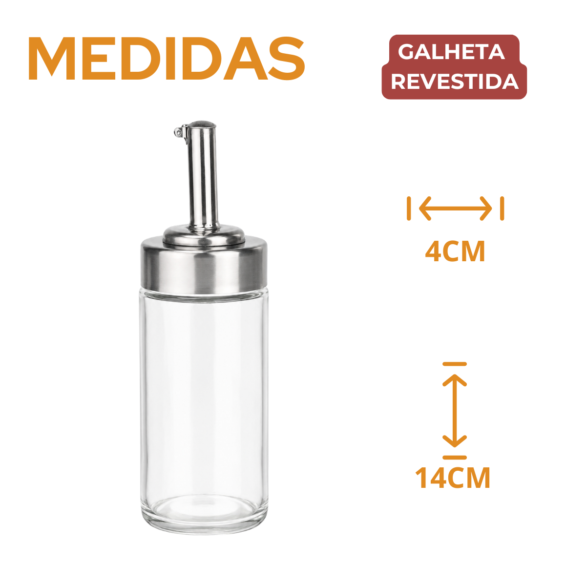 Galheteiro Inox 100ml