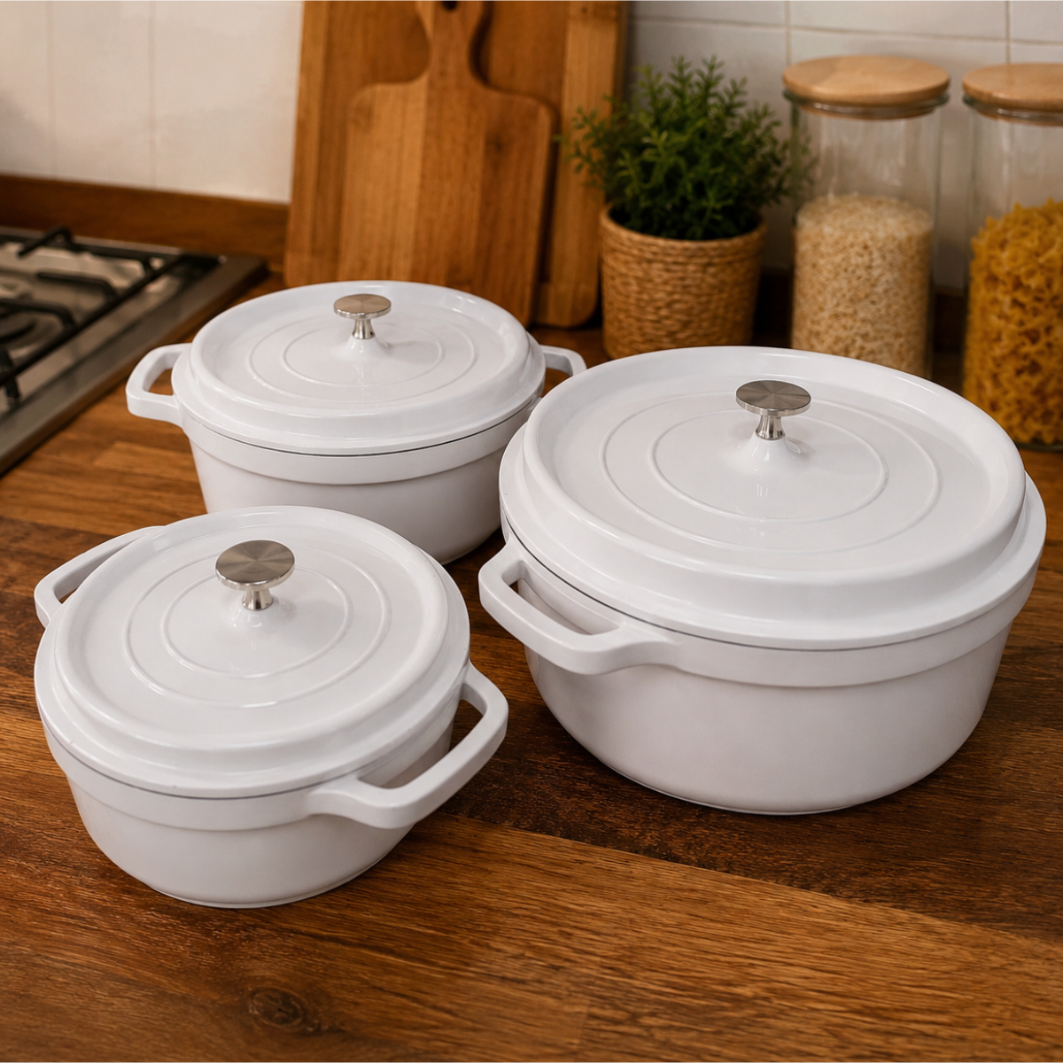 Caçarola Studio Hércules Branco 6,8L