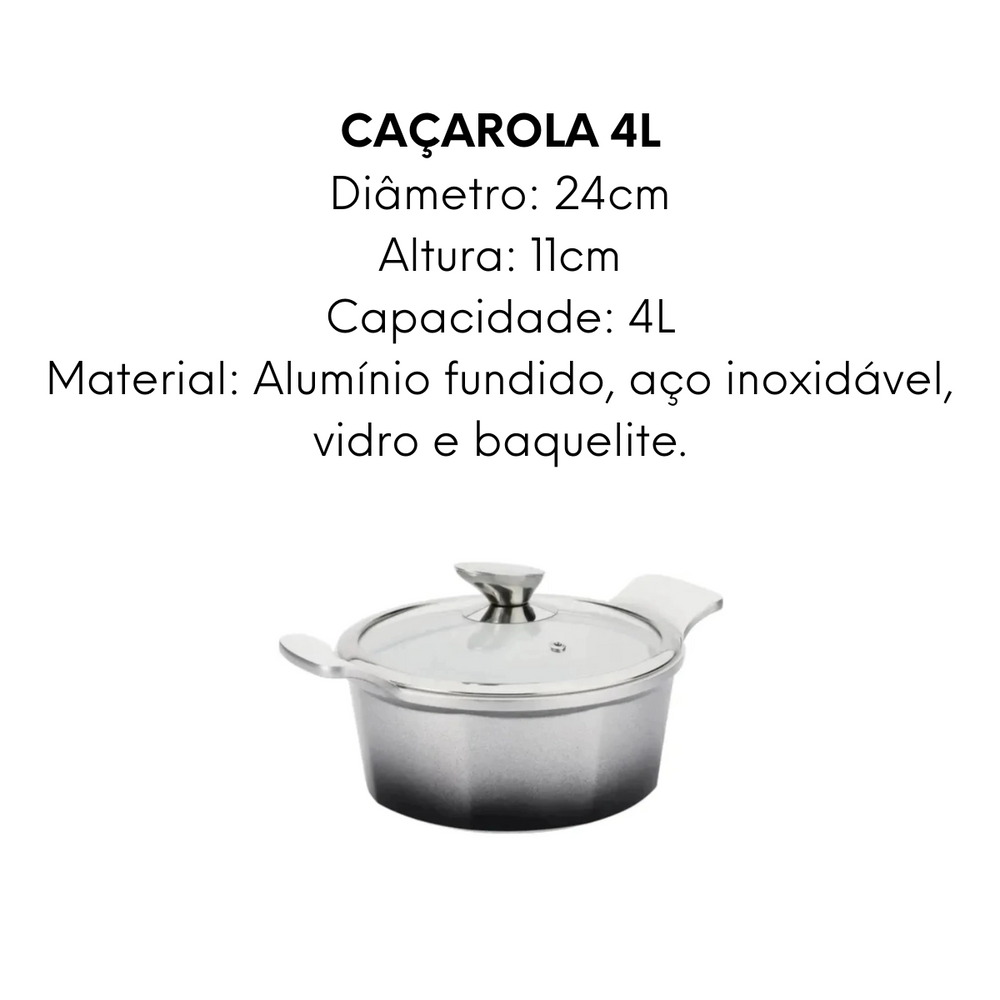 Conjunto de panela Hércules Hercules