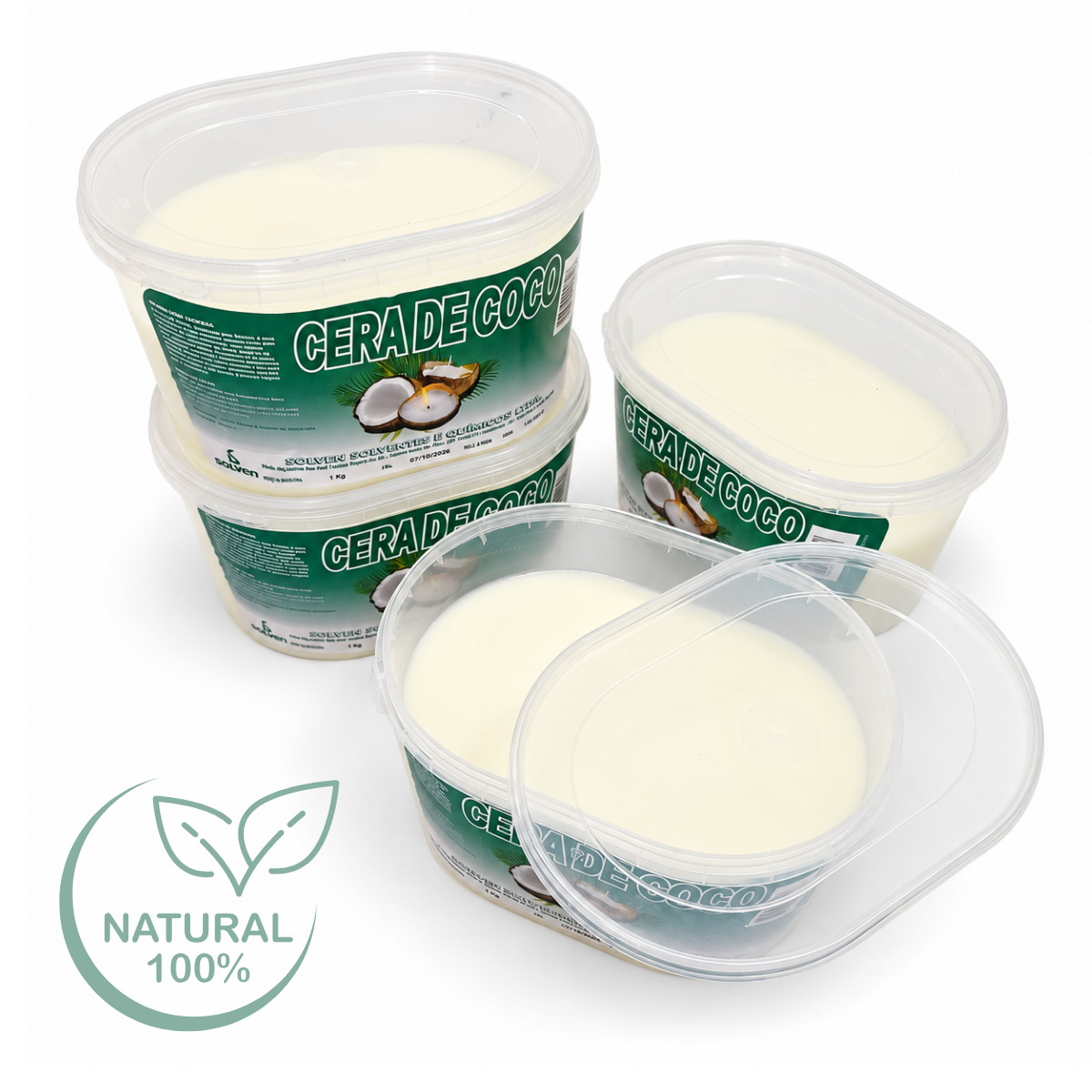 Cera De Coco Velas Artesanais 100% Vegetal Vegana 1 Kg