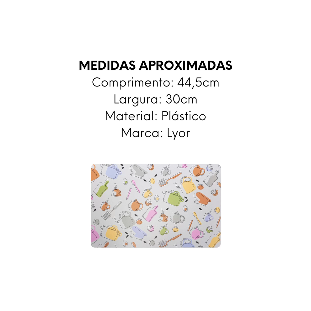 Lugar Americano Plástico Kitchen Lyor