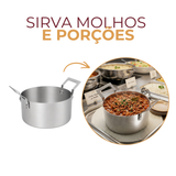 Mini Caçarola Servir Aço Inox 550ml