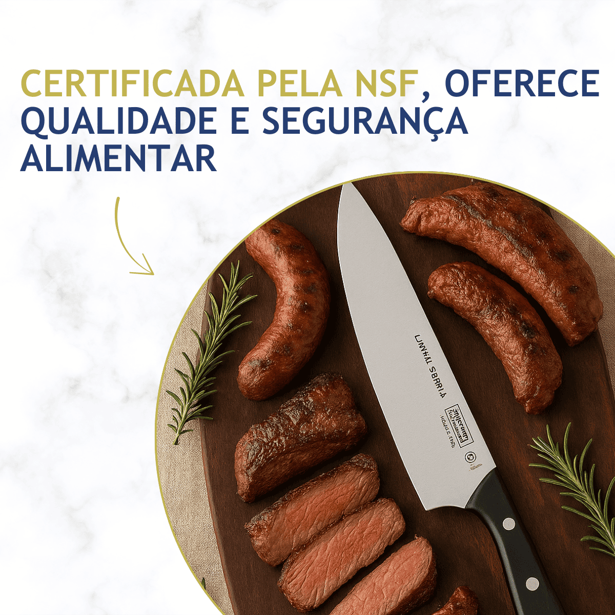 Faca Cheff Tramontina Solutta
