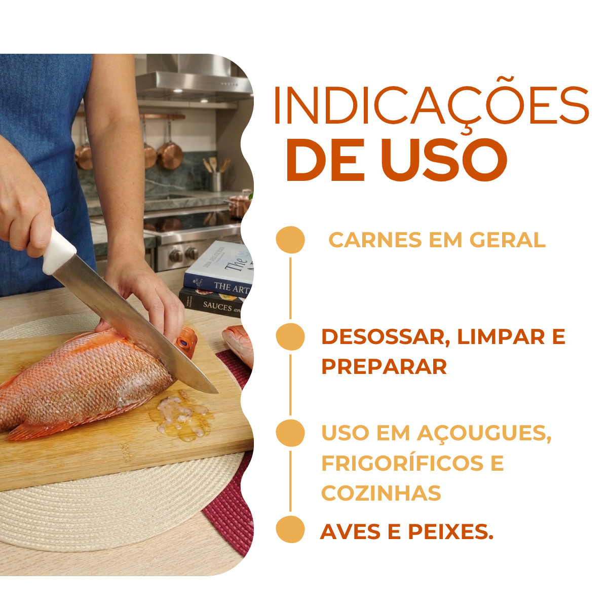 Faca Cheff 12° Cabo Branco