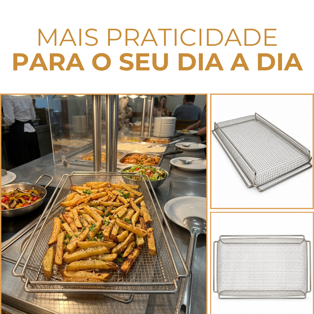 Grelha Para Batata GN 1/1 Aço Inox