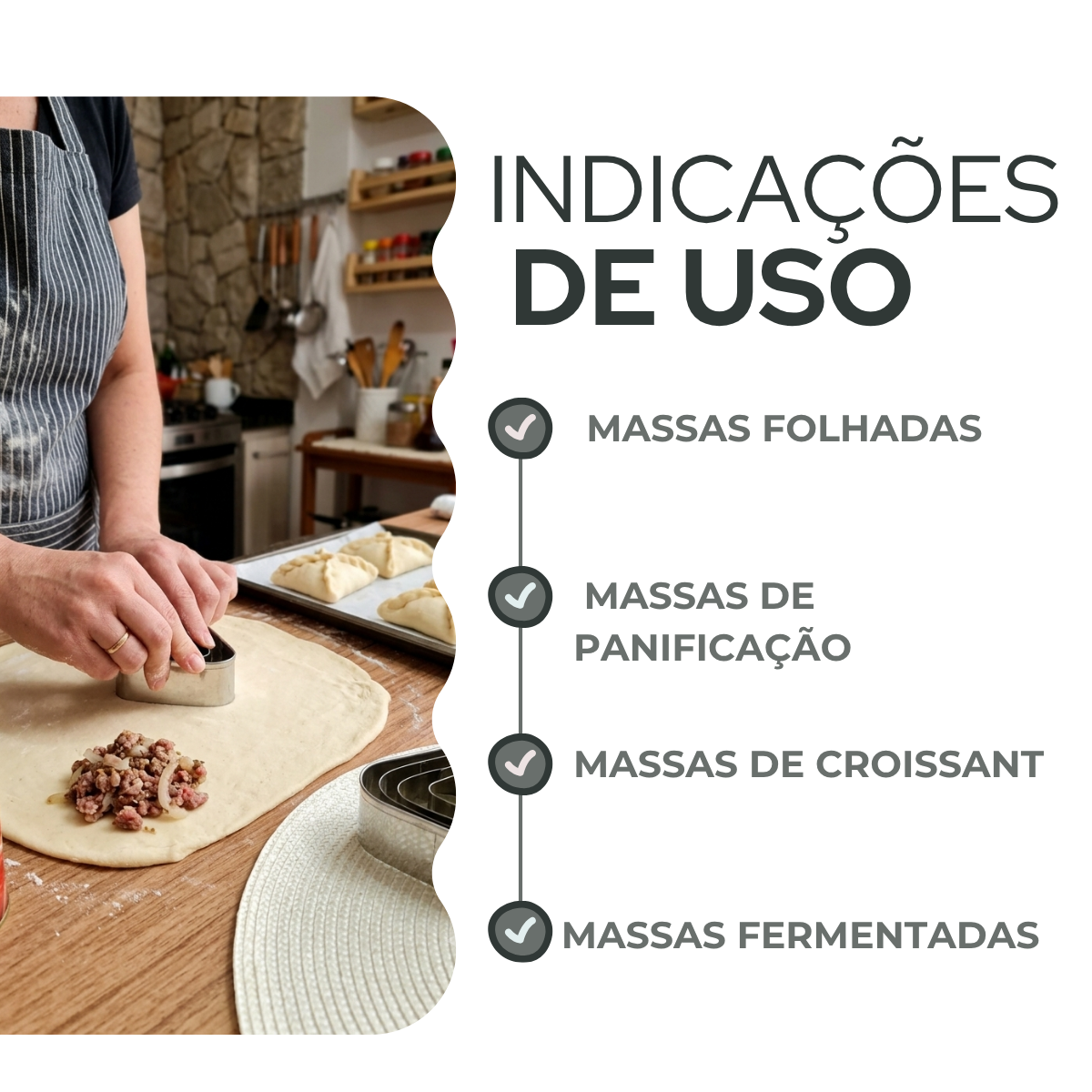 Jogo Cortador Esfirra Aço Inox 4 Peças