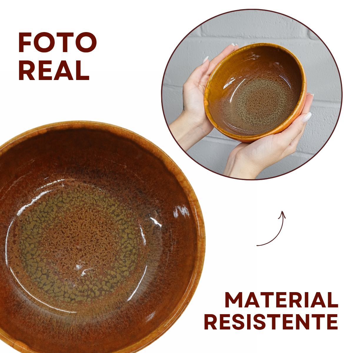 Tigela Cerâmica Refrátaria 700ml Romanha Wood
