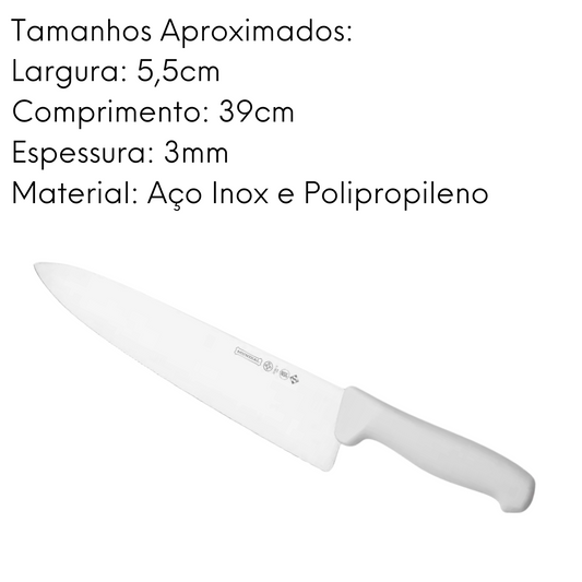 Faca De Carne 10'' Master Line Aço Inox Profissional Açougue