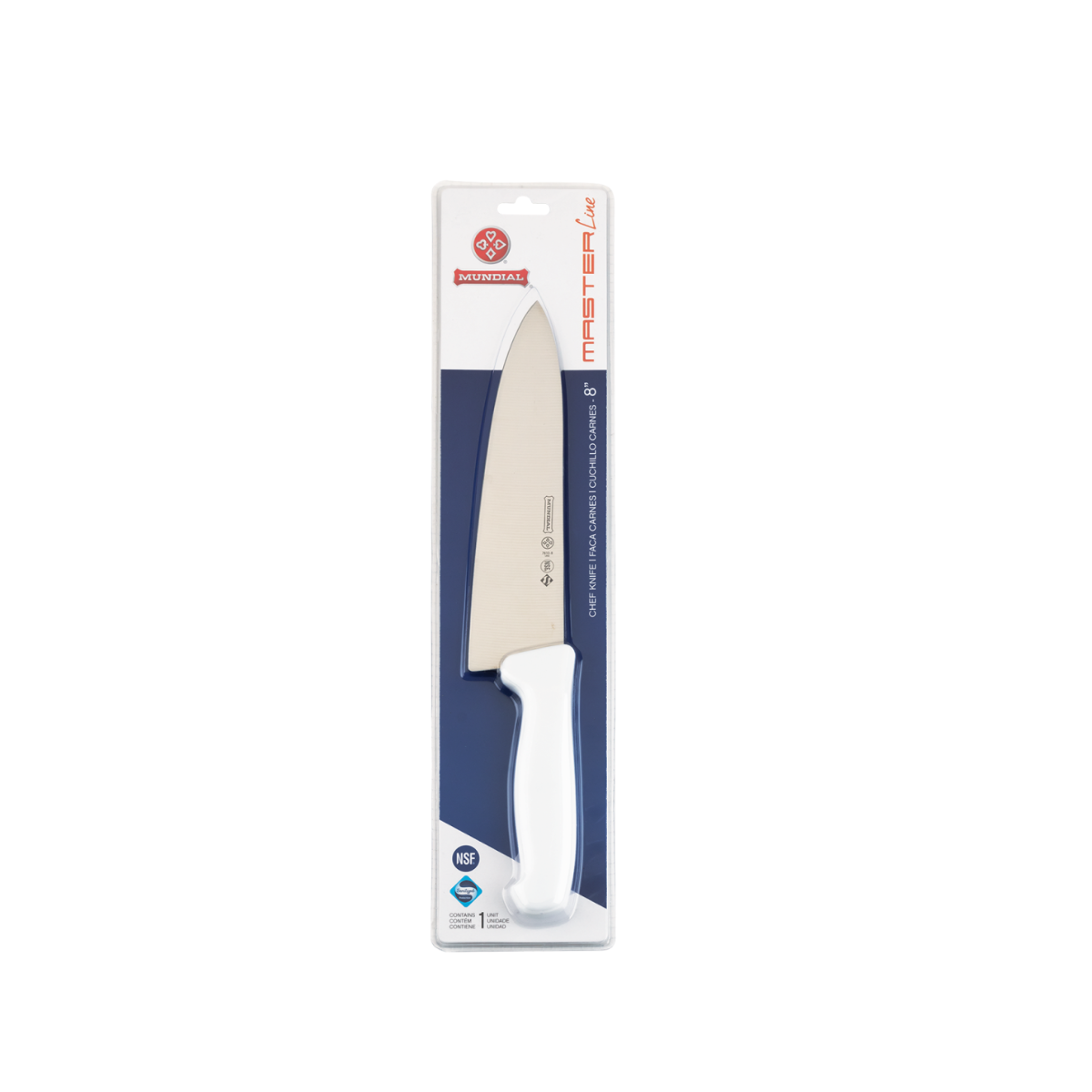 Faca Carne 8 Master Line Branca Hercules