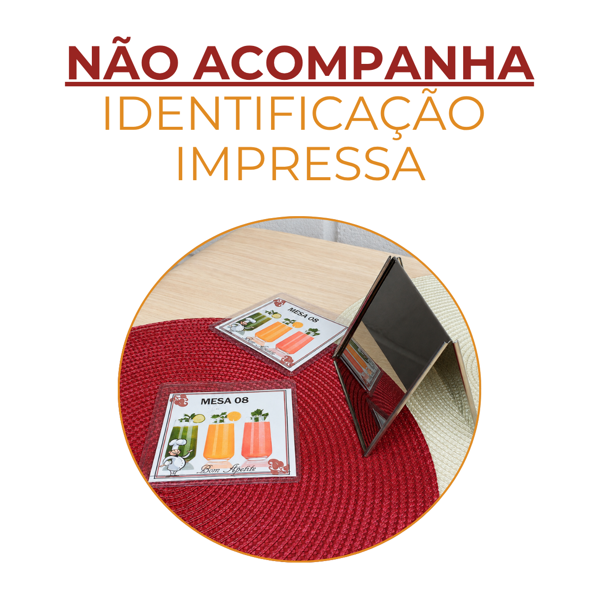 Display Mesa Identificação Mesa