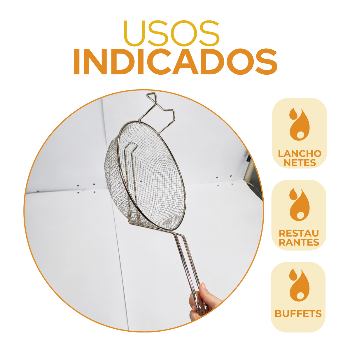 Cesto de Fritura Aramado 48cm