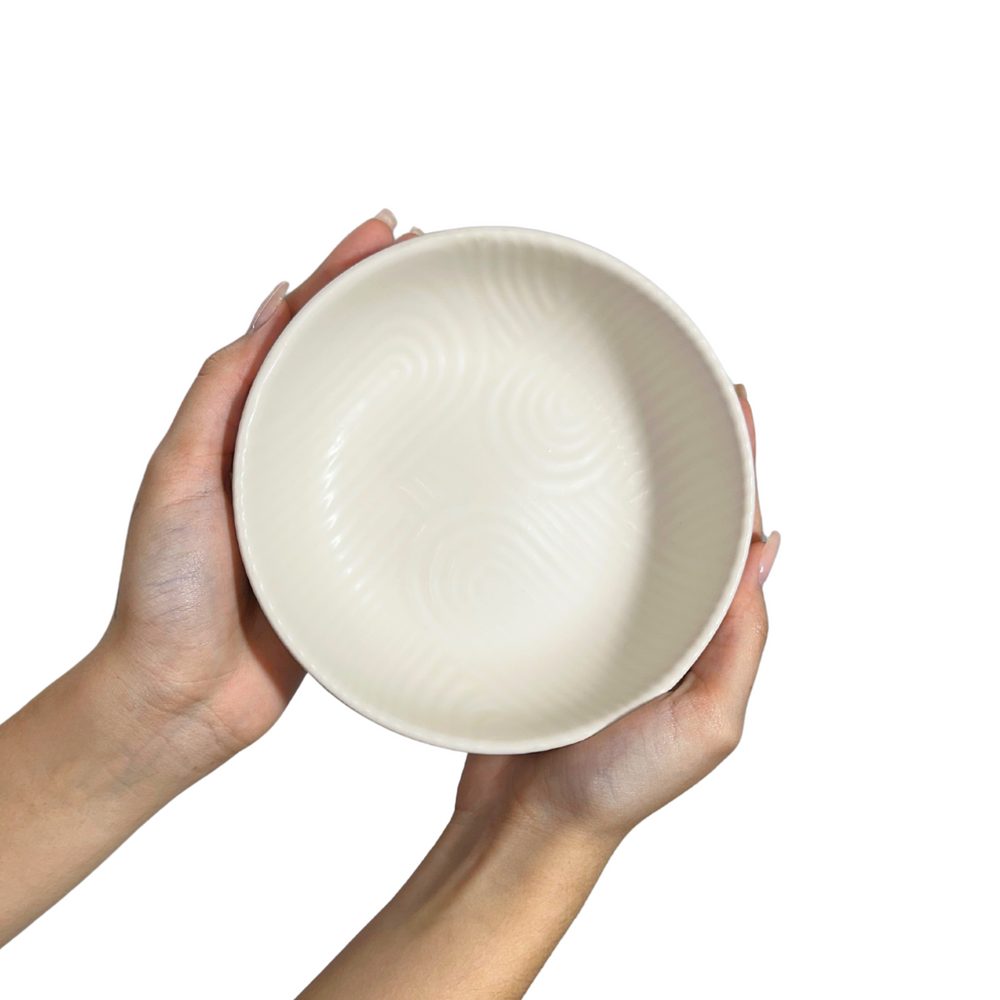 Tigela Flat Zen Cerâmica 600ml - A Gourmet