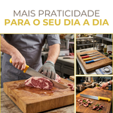 Faca Carne 12° Cabo Amarelo