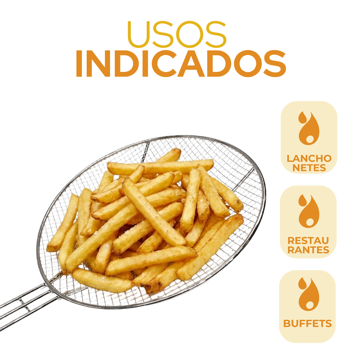 Escumadeira Fritura Aramada 55cm
