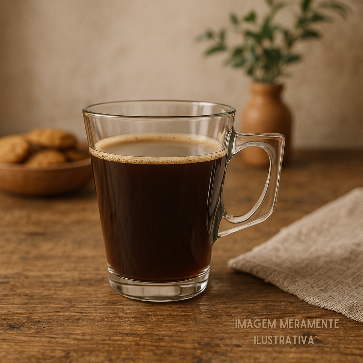 Caneca Cappuccino 140ml Experience Vidro Elegante