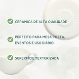 Xicara Chá Com Pires Zen 200ml - A Gourmet