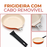 Frigideira Laranja Sem Tampa 28cm
